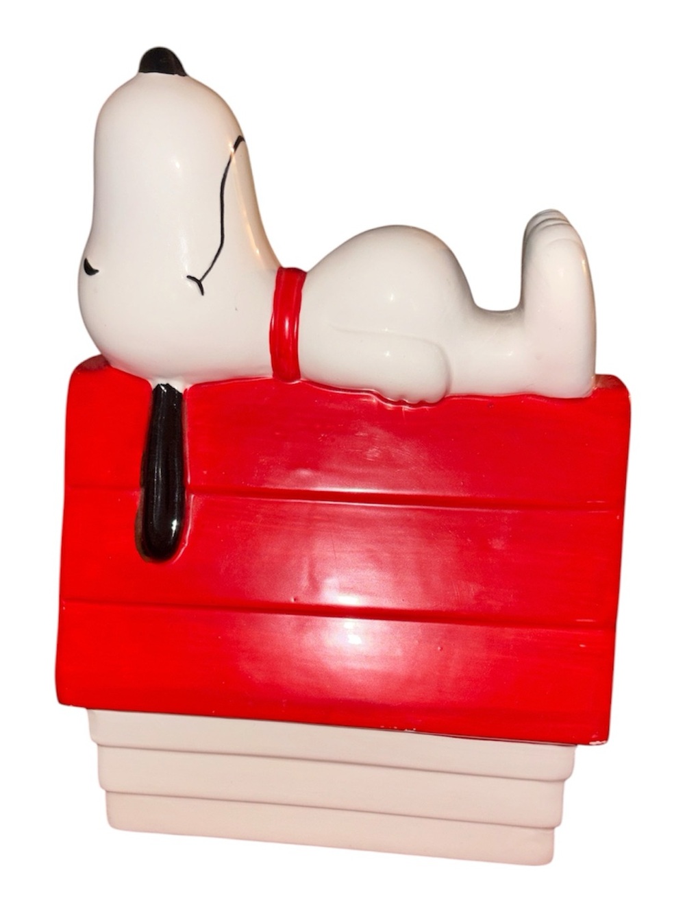 Vintage Snoopy ceramic tissue box?
